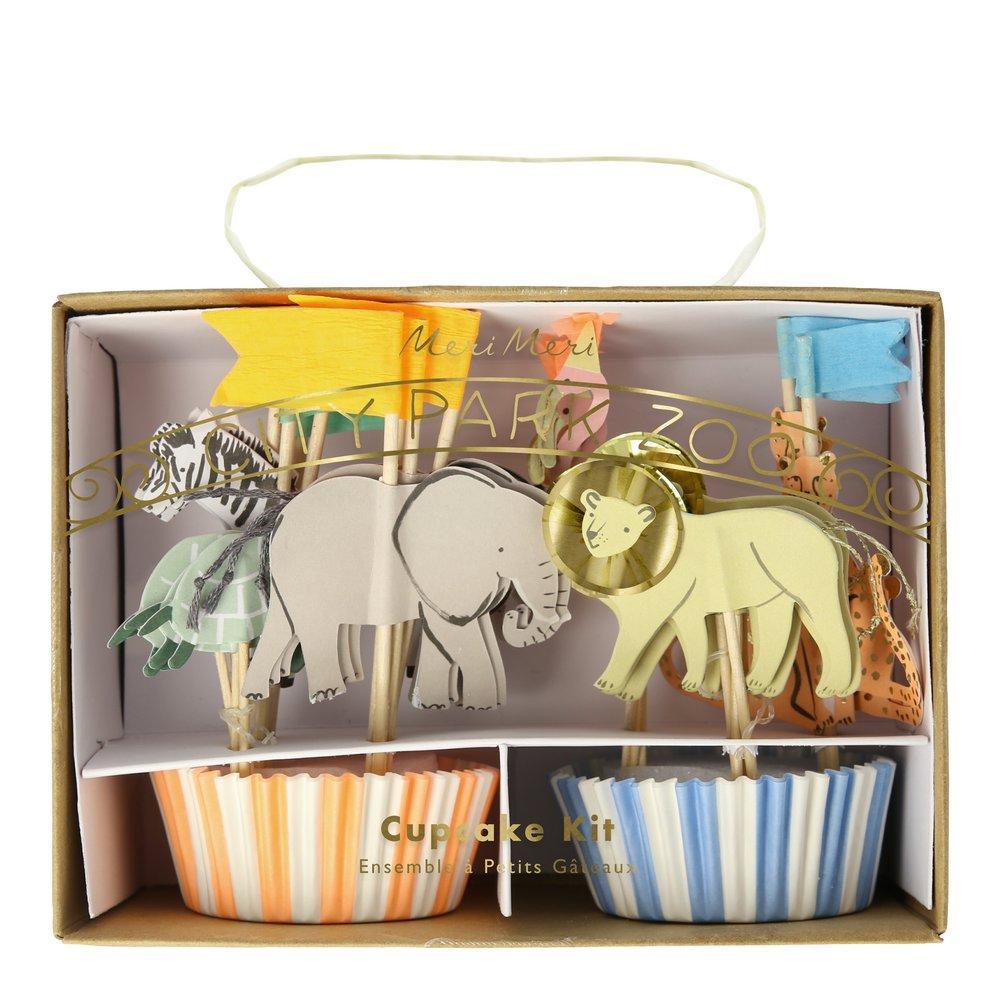 SAFARI CUPCAKE KIT 24 STK