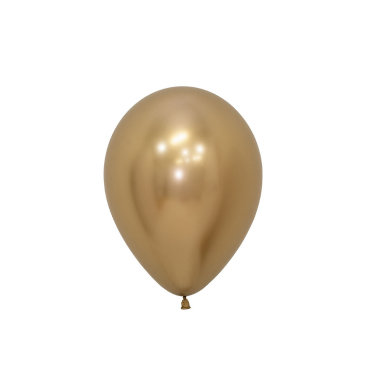 GOLD - 12 CM (10 STK) MINIBALLONGER