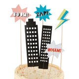 SUPERHELT -  Cake Topper (6 deler)