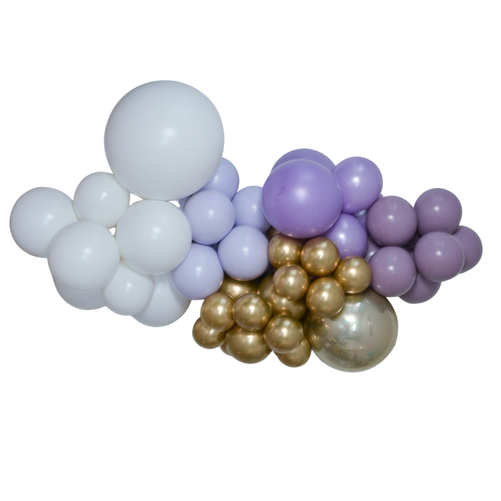 BALLONGBUE LILAC & GOLD! Ferdig oppblåst