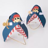 PIRAT - Blå piratfesthatter (x 8st)