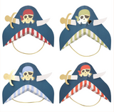 PIRAT - Blå piratfesthatter (x 8st)