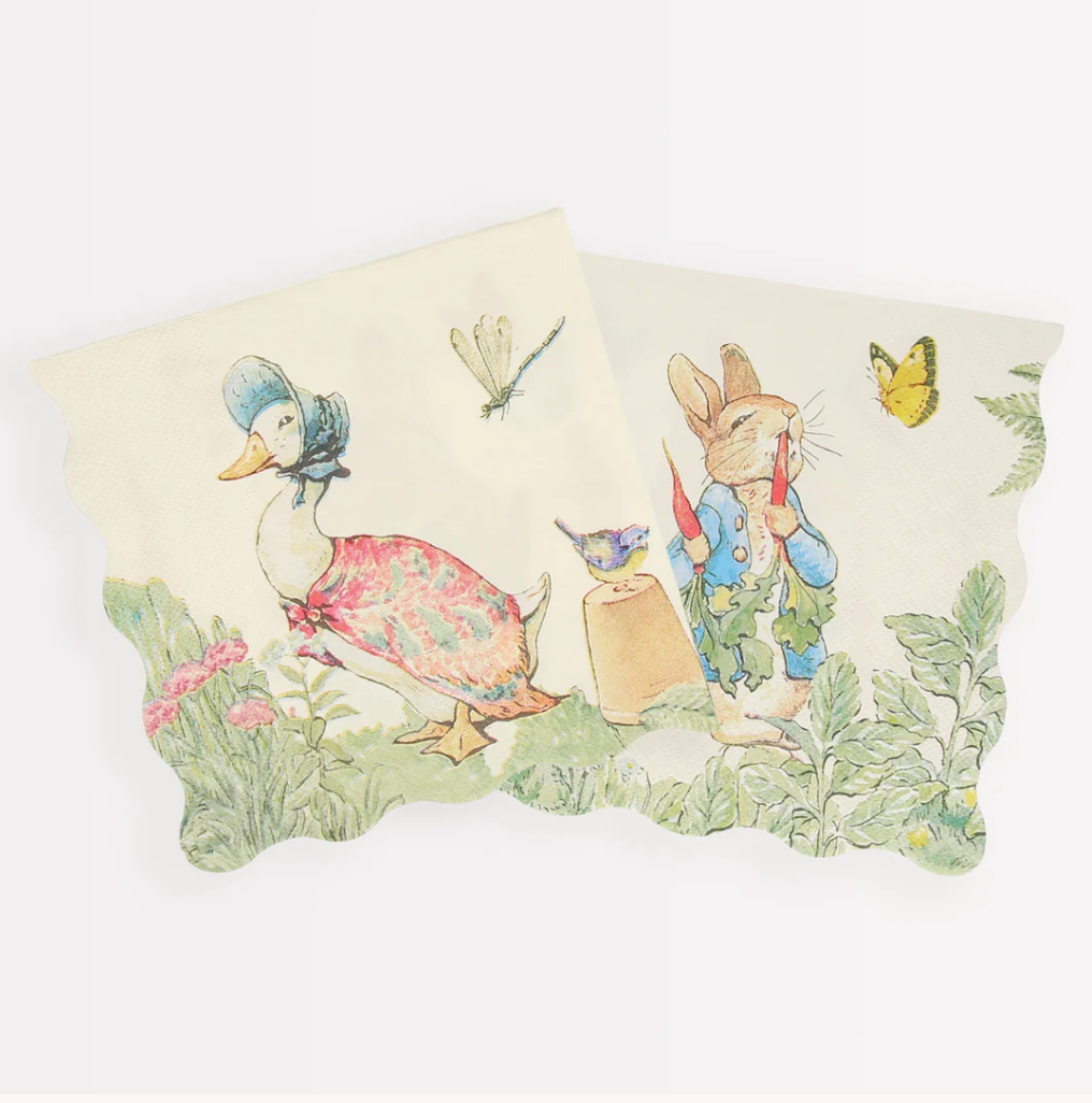 Peter Rabbit In The Garden Large Napkins (x 16