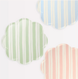 Ticking Stripe Dinner Plates 8 stk