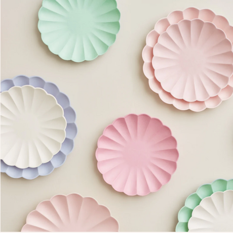 TALLERKEN - Blue Simply Eco Large(x8) - fra Meri Meri