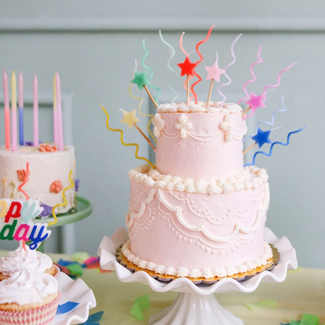 Pastel Swirly Candles (x 20)