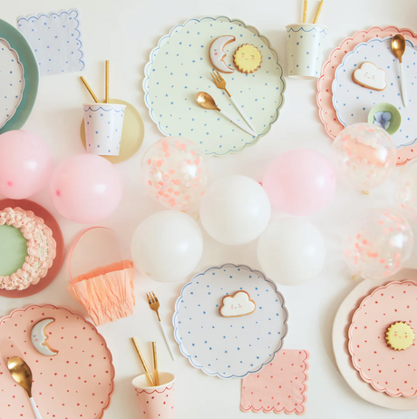 Star Pattern Cups (x 8)