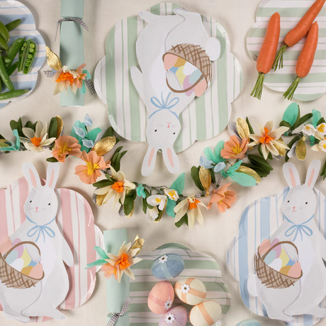 Bunny With Basket Plates - SS23