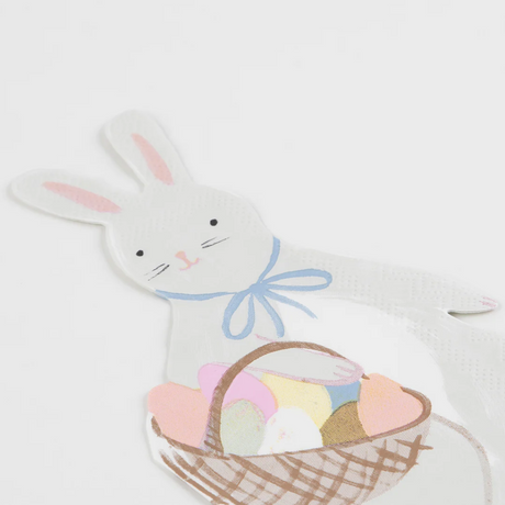 Bunny With Basket Napkins (x 16)