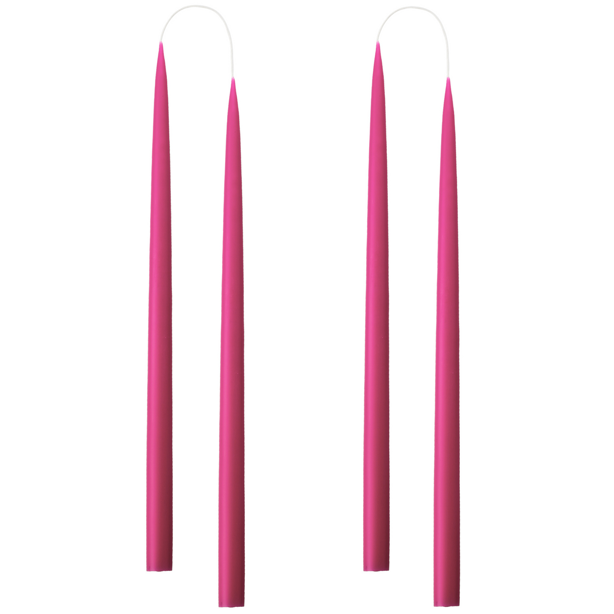 LYS FRA KUNSTINDUSTRIEN 35 CM - 2  STK CERISE