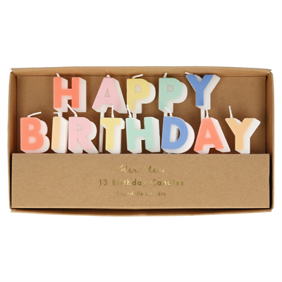 Happy Birthday Candle Set (x 13)