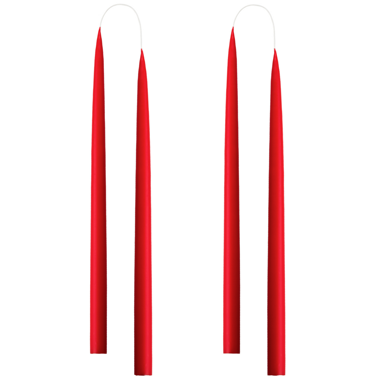 LYS FRA KUNSTINDUSTRIEN 35 CM - 2  STK CHRISTMAS RED