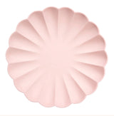 TALLERKEN - Candy pink Simply Eco Large(x8) - fra Meri Meri